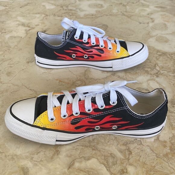Rare Converse Chuck Taylor All Star Low 'Flame' Rare Unisex - Picture 6 of 15